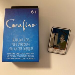 Coraline Tarot Card Pin 2023- Father The Hermit